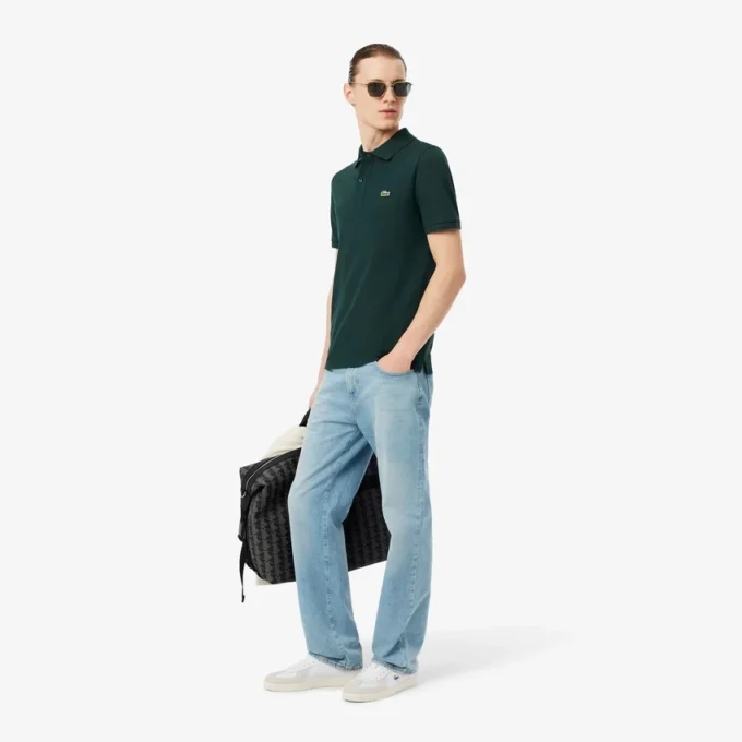 Polo L.12.12 Piqué de corte ajustado para hombre