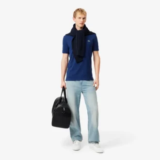 Polo L.12.12 Piqué de corte ajustado para hombre