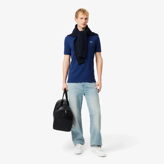 Polo L.12.12 Piqué de corte ajustado para hombre