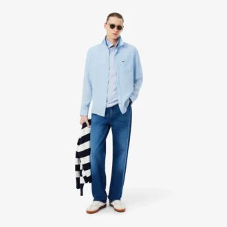 Polo L.12.12 Piqué de corte ajustado para hombre