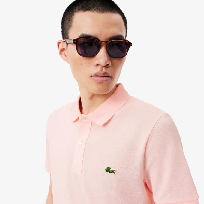 Polo L.12.12 Piqué de corte ajustado para hombre