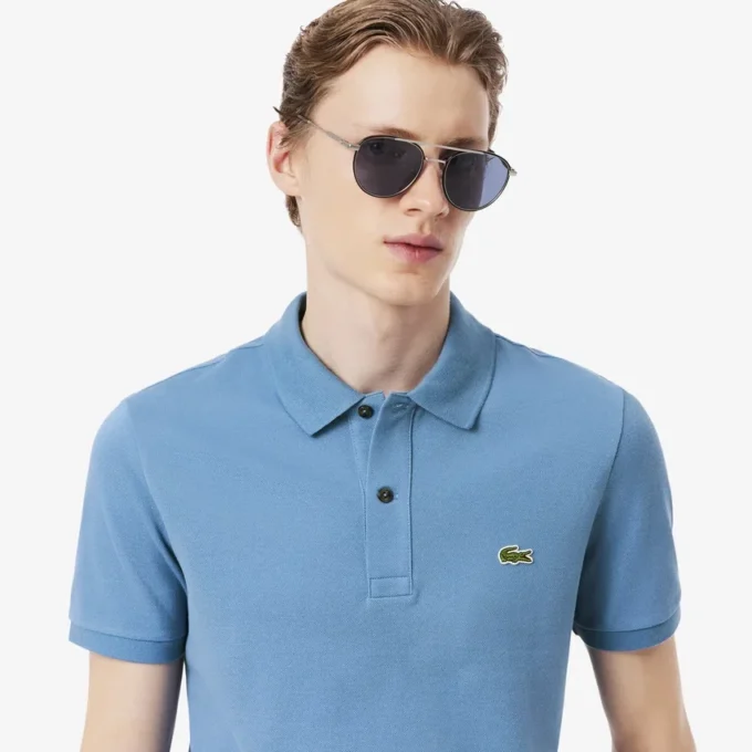 Polo L.12.12 Piqué de corte ajustado para hombre