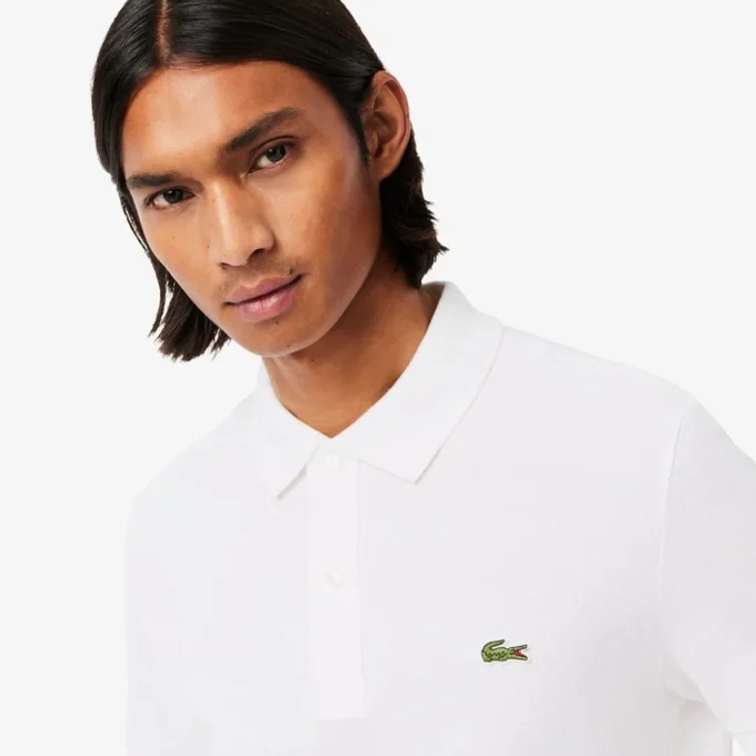 Polo L.12.12 Piqué de corte ajustado para hombre