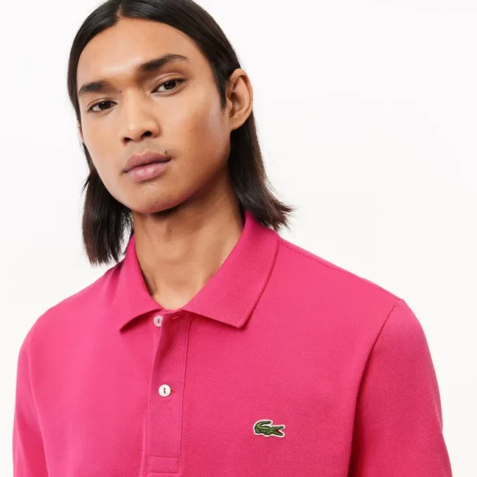 Polo L.12.12 Piqué de corte ajustado para hombre