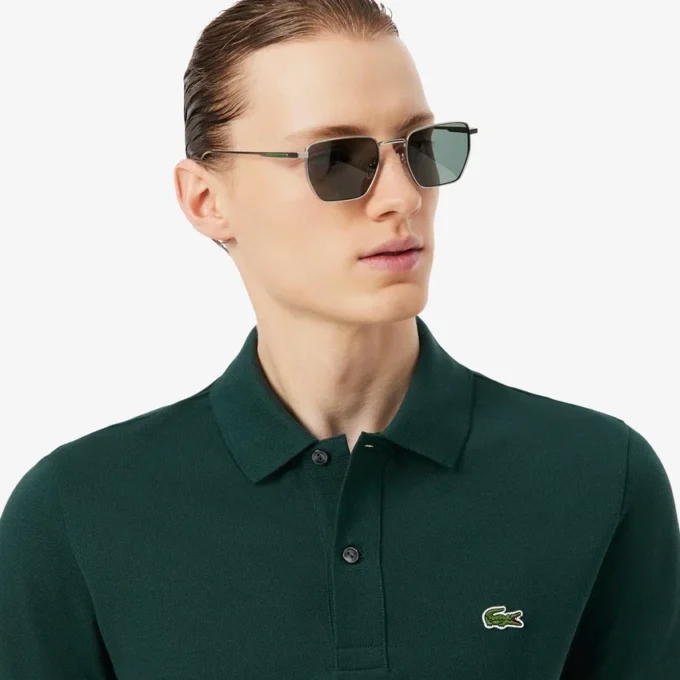 Polo L.12.12 Piqué de corte ajustado para hombre