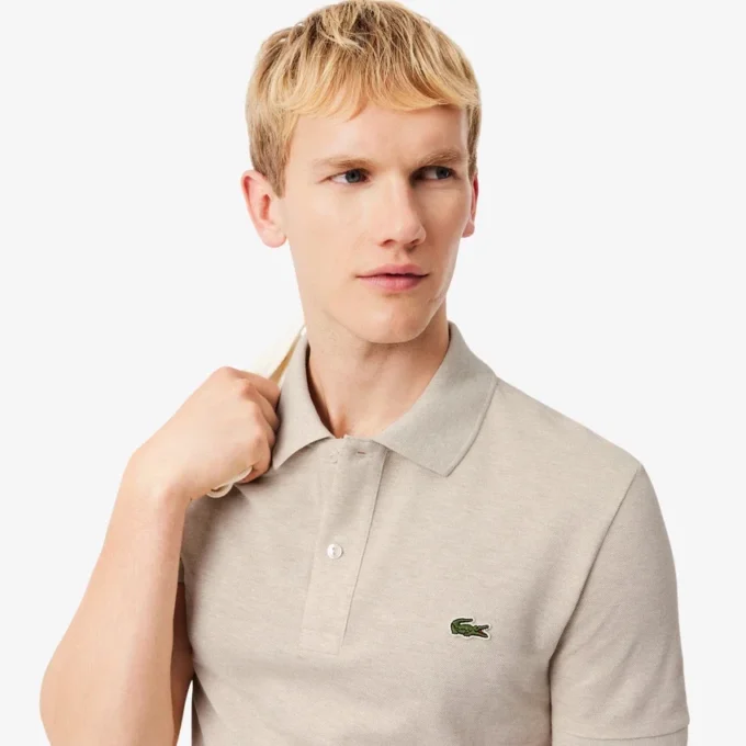 Polo L.12.12 Piqué de corte ajustado para hombre