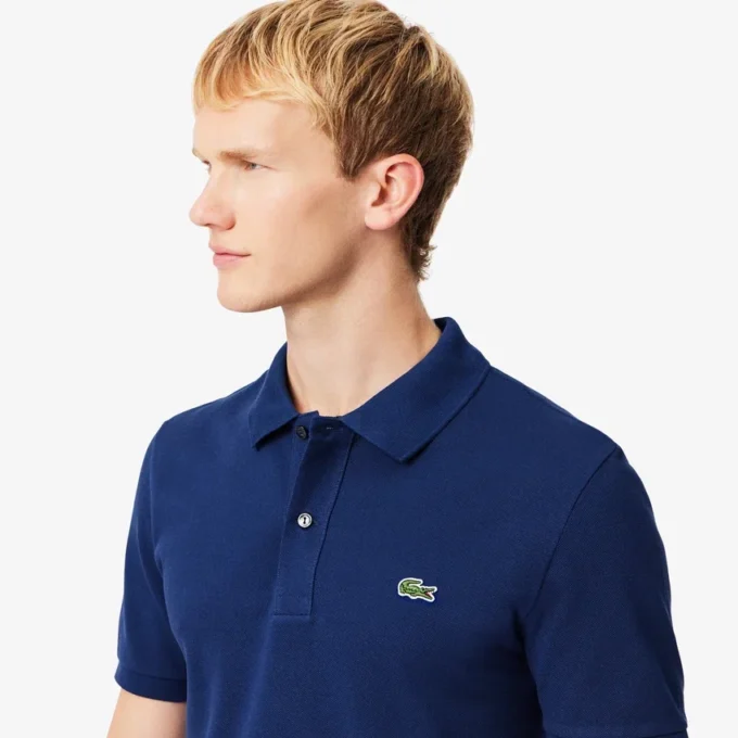 Polo L.12.12 Piqué de corte ajustado para hombre