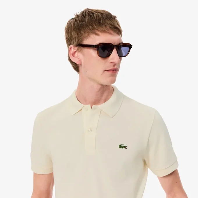 Polo L.12.12 Piqué de corte ajustado para hombre