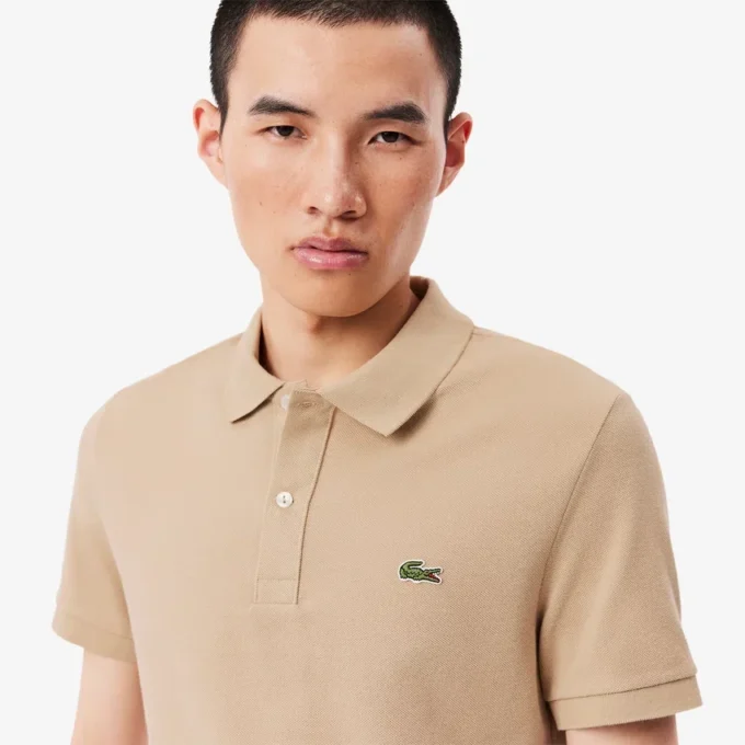 Polo L.12.12 Piqué de corte ajustado para hombre