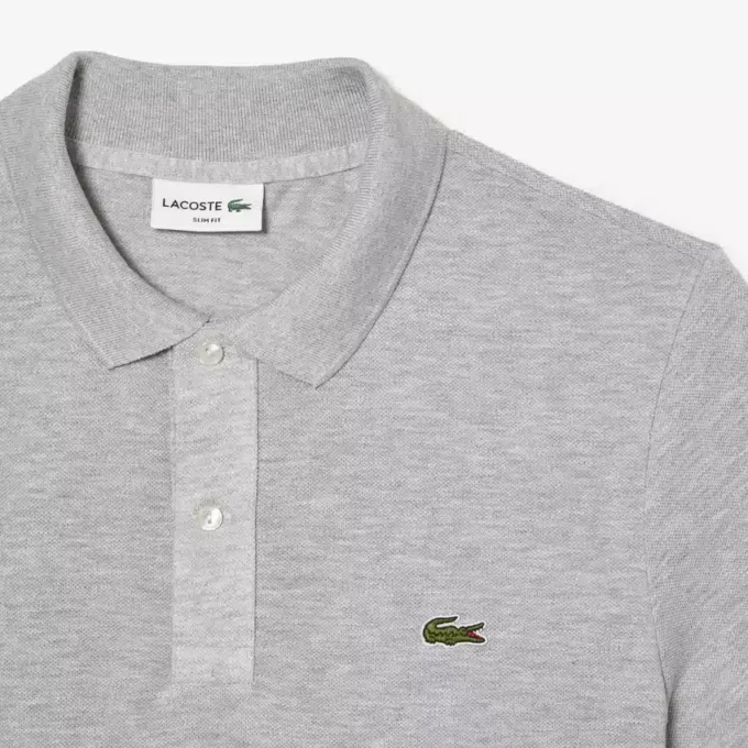 Polo L.12.12 Piqué de corte ajustado para hombre