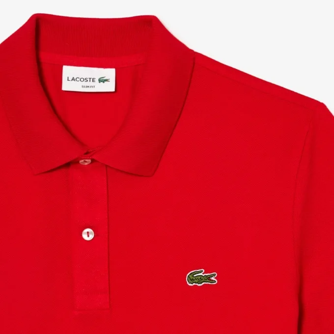 Polo L.12.12 Piqué de corte ajustado para hombre