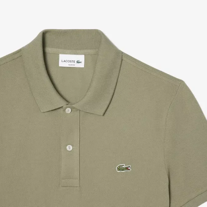 Polo L.12.12 Piqué de corte ajustado para hombre