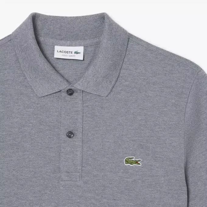Polo L.12.12 Piqué de corte ajustado para hombre