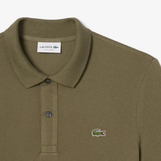 Polo L.12.12 Piqué de corte ajustado para hombre