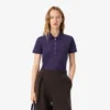 Polo L.12.D de mujer, corte ajustado y elástico, con tejido piqué