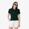 Polo L.12.D de mujer, corte ajustado y elástico, con tejido piqué