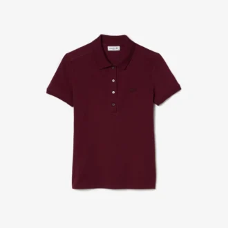 Polo L.12.D de mujer, corte ajustado y elástico, con tejido piqué