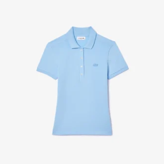 Polo L.12.D de mujer, corte ajustado y elástico, con tejido piqué