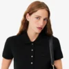 Polo L.12.D de mujer, corte ajustado y elástico, con tejido piqué
