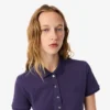 Polo L.12.D de mujer, corte ajustado y elástico, con tejido piqué