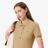 Polo L.12.D de mujer, corte ajustado y elástico, con tejido piqué