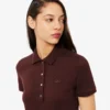 Polo L.12.D de mujer, corte ajustado y elástico, con tejido piqué