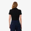 Polo L.12.D de mujer, corte ajustado y elástico, con tejido piqué