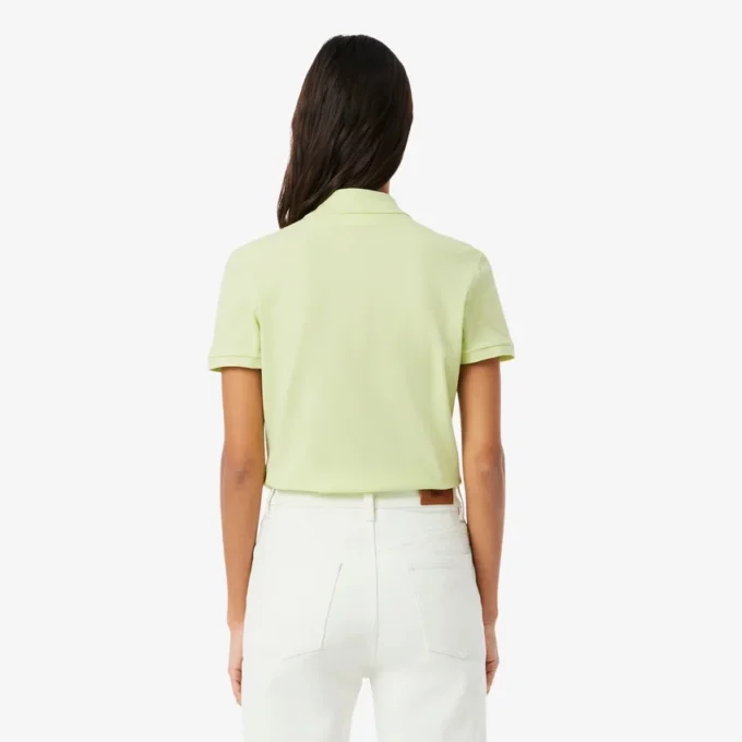 Polo L.12.D de mujer, corte ajustado y elástico, con tejido piqué