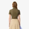 Polo L.12.D de mujer, corte ajustado y elástico, con tejido piqué