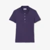 Polo L.12.D de mujer, corte ajustado y elástico, con tejido piqué