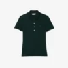 Polo L.12.D de mujer, corte ajustado y elástico, con tejido piqué