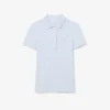 Polo L.12.D de mujer, corte ajustado y elástico, con tejido piqué