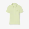 Polo L.12.D de mujer, corte ajustado y elástico, con tejido piqué
