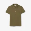 Polo L.12.D de mujer, corte ajustado y elástico, con tejido piqué