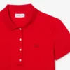 Polo L.12.D de mujer, corte ajustado y elástico, con tejido piqué