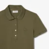 Polo L.12.D de mujer, corte ajustado y elástico, con tejido piqué