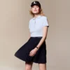Polo L.12.D de mujer, corte ajustado y elástico, con tejido piqué