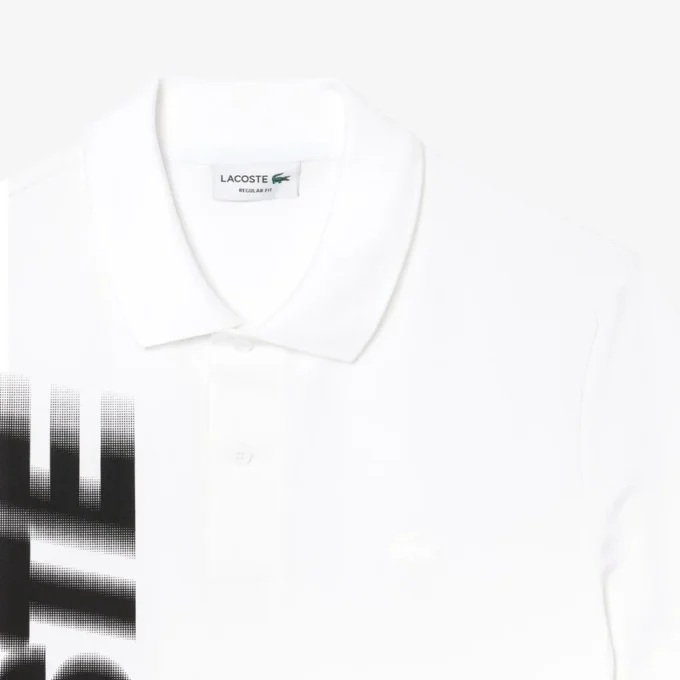 Polo Lacoste Movement estampado para hombre, corte regular