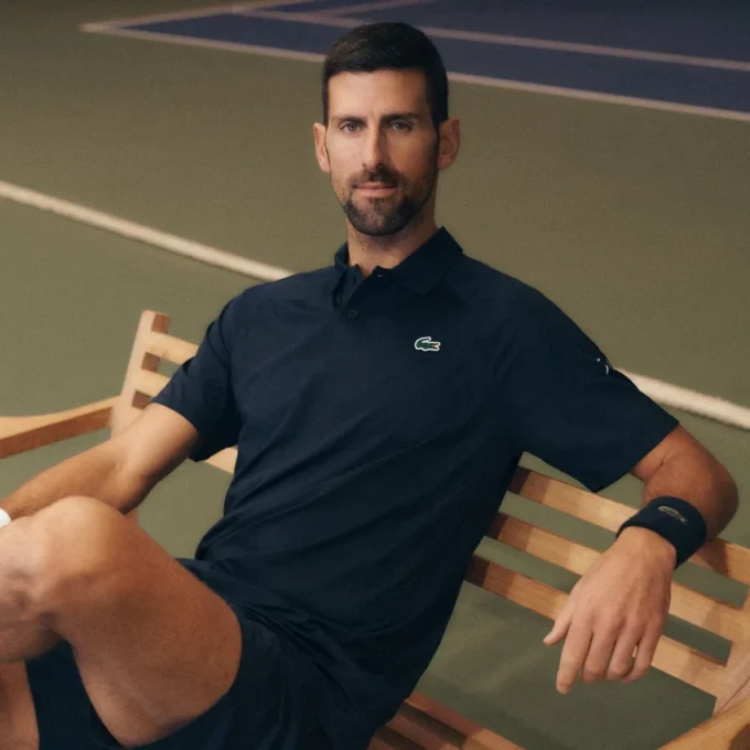 Polo Lacoste Tennis X Novak Djokovic on Court
