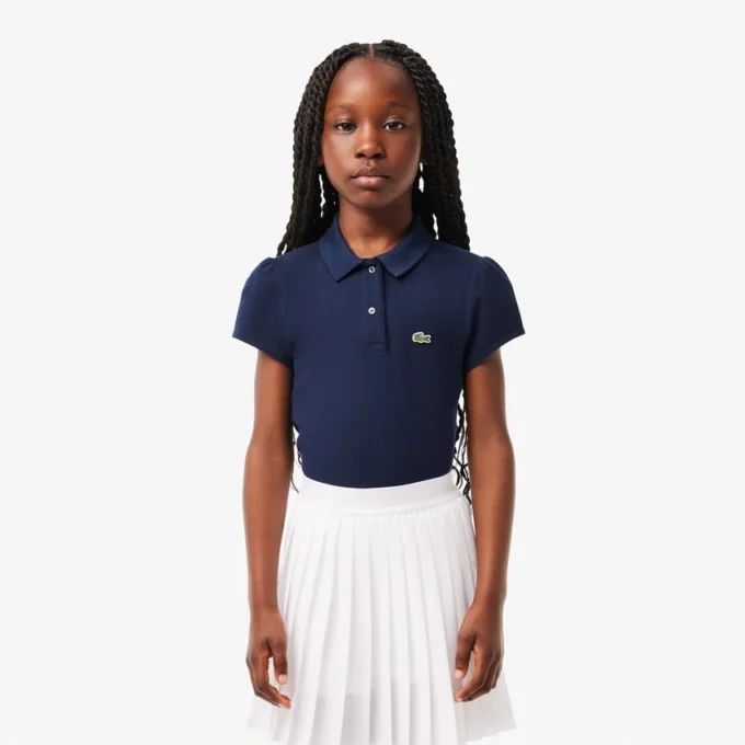 Polo Mini Piqua con cuello festoneado para niño