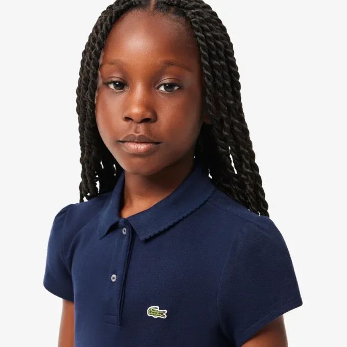 Polo Mini Piqua con cuello festoneado para niño