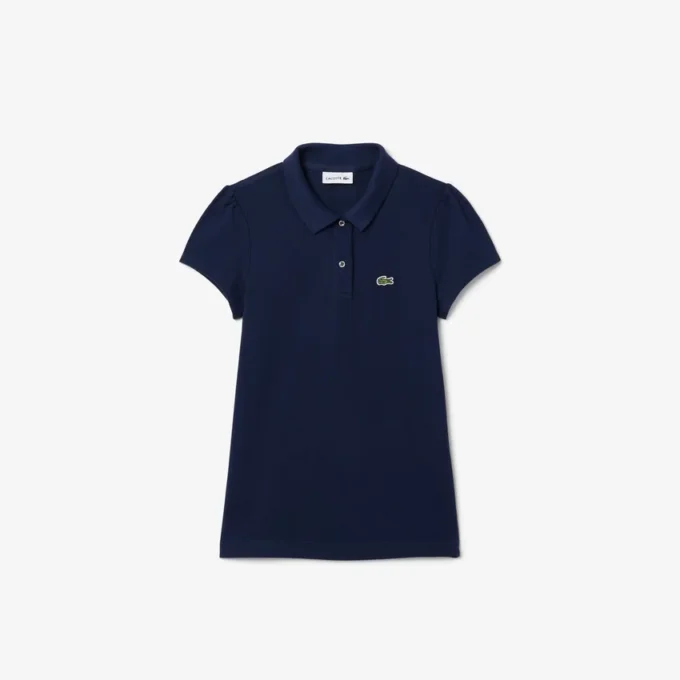 Polo Mini Piqua con cuello festoneado para niño