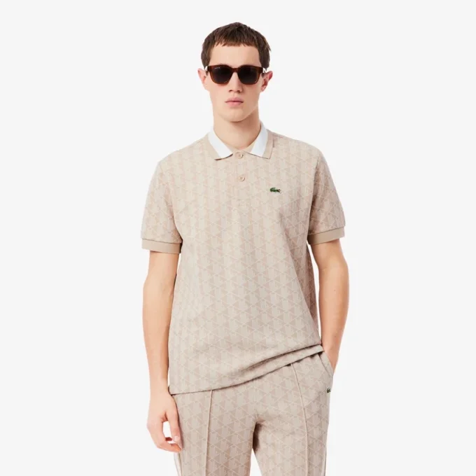 Polo Monogram de corte clásico para hombre
