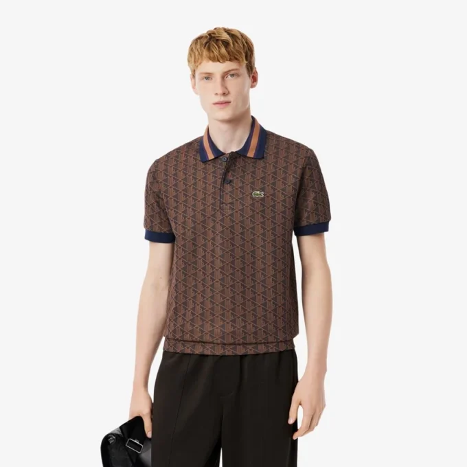 Polo Monogram de corte clásico para hombre