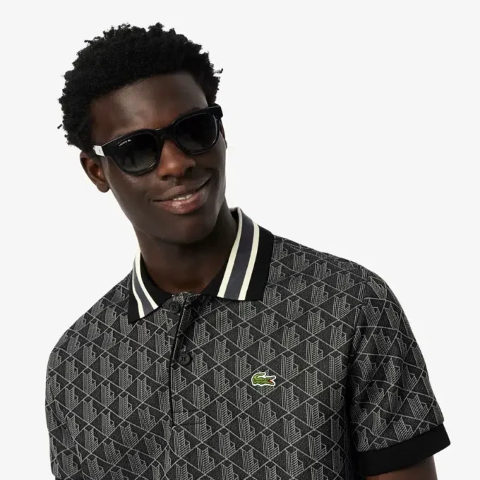 Polo Monogram de corte clásico para hombre