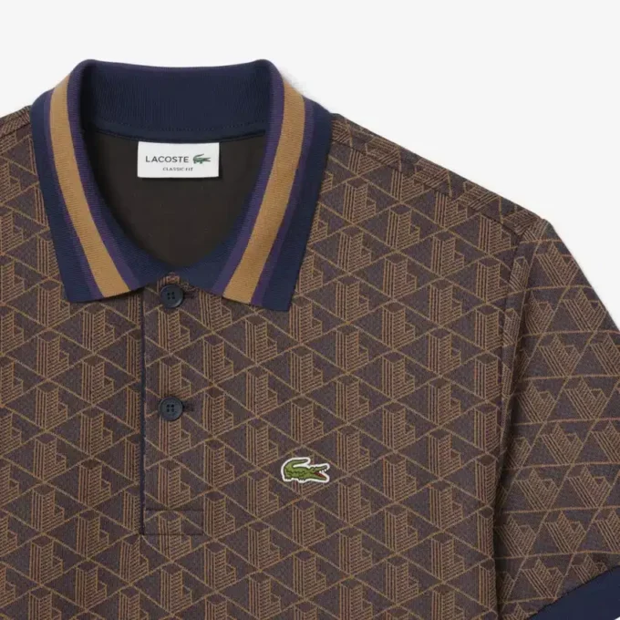 Polo Monogram de corte clásico para hombre