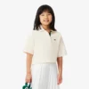 Polo oversize de piqué para niña