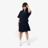 Polo oversize de piqué para niña