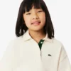 Polo oversize de piqué para niña