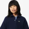 Polo oversize de piqué para niña